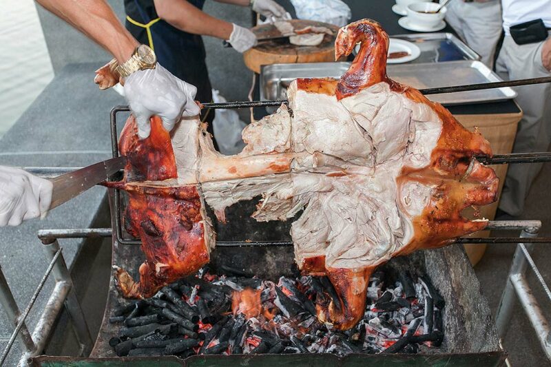 Pig rotisserie outlet