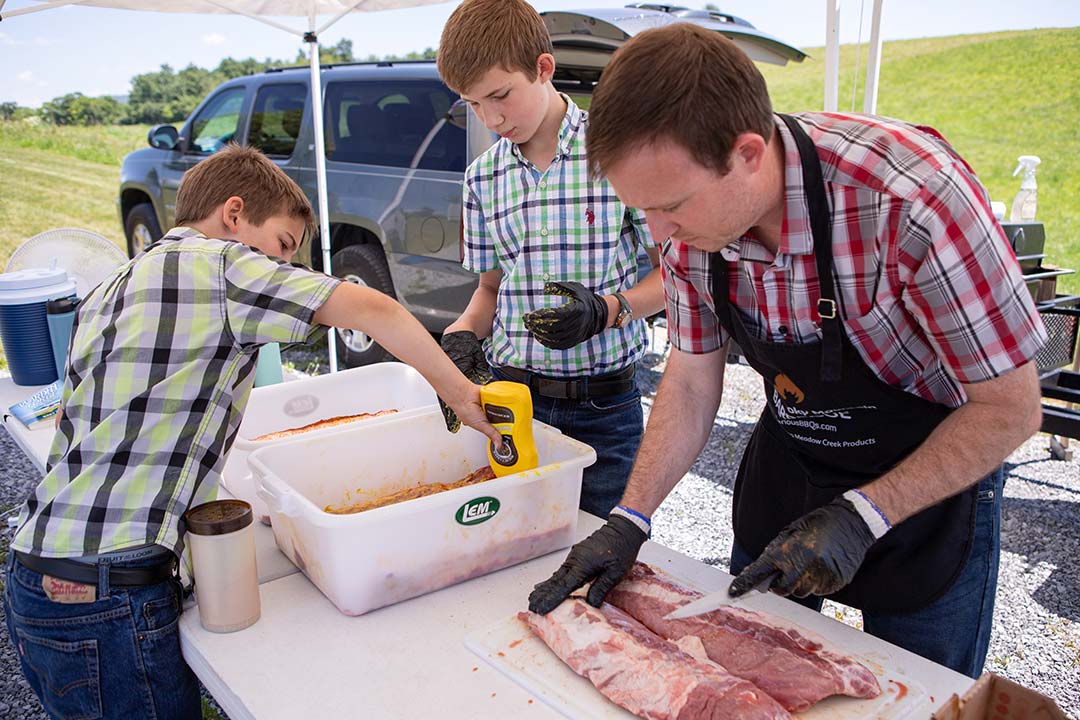 Prepping Ribs