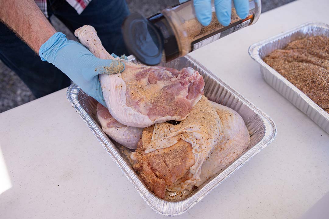 Seasoning Turkey Legs