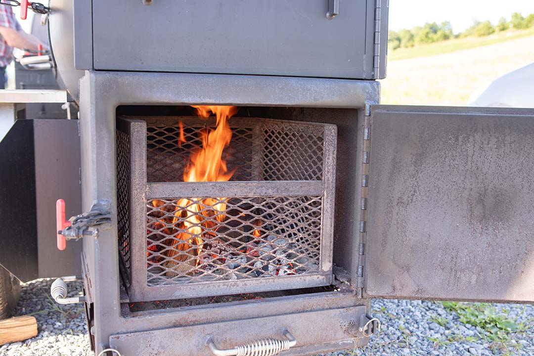 BBQ Smoker Trailer Firebox