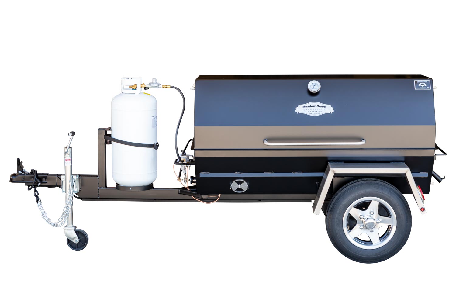 Tow Pig got a 60-gallon RDS transfer tank/toolbox combo and a new hitch,  the B&W Patriot 18k slider for our Cedar Creek 5'er. A leveling kit,  wheels, and tires and I'll be