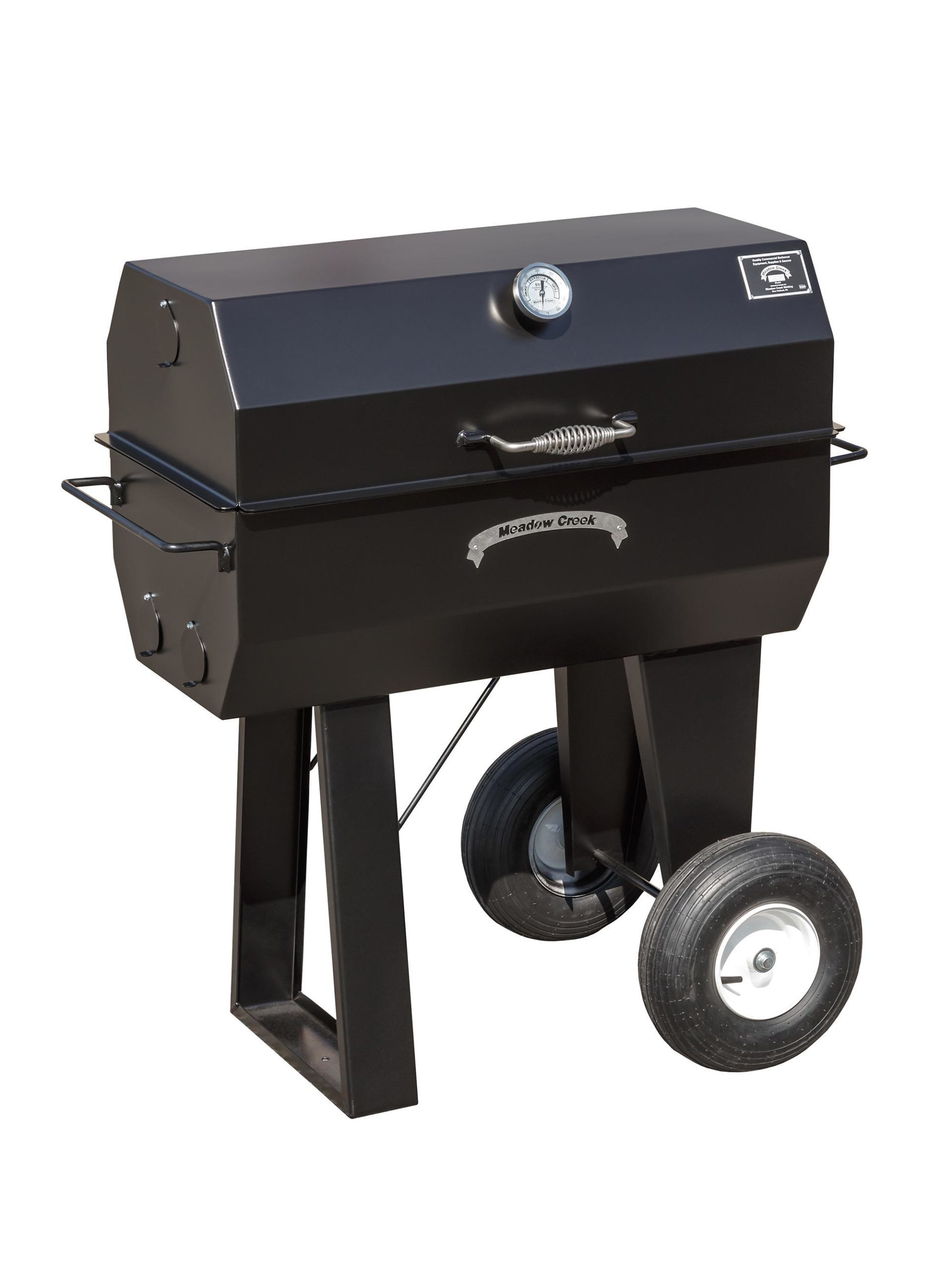 NEW 60 Charcoal / Wood Pig Cooker Smoker Grill with Adjustable Grates and  Dome